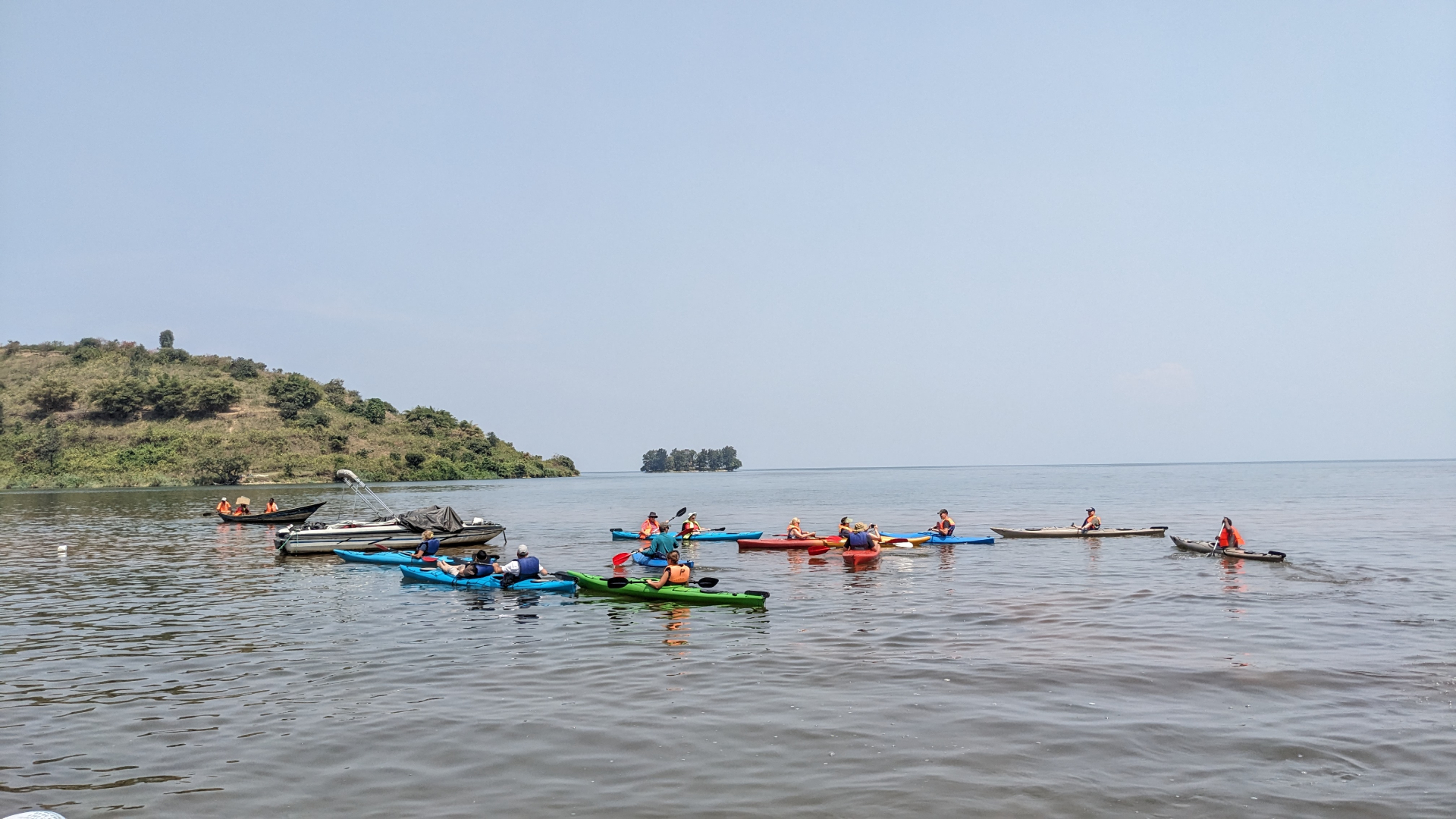 Kayak in Lake Kivu
